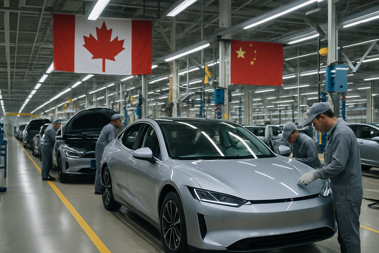 China Accelerates Electric Vehicle Dominance as Canada Prepares Market Welcome