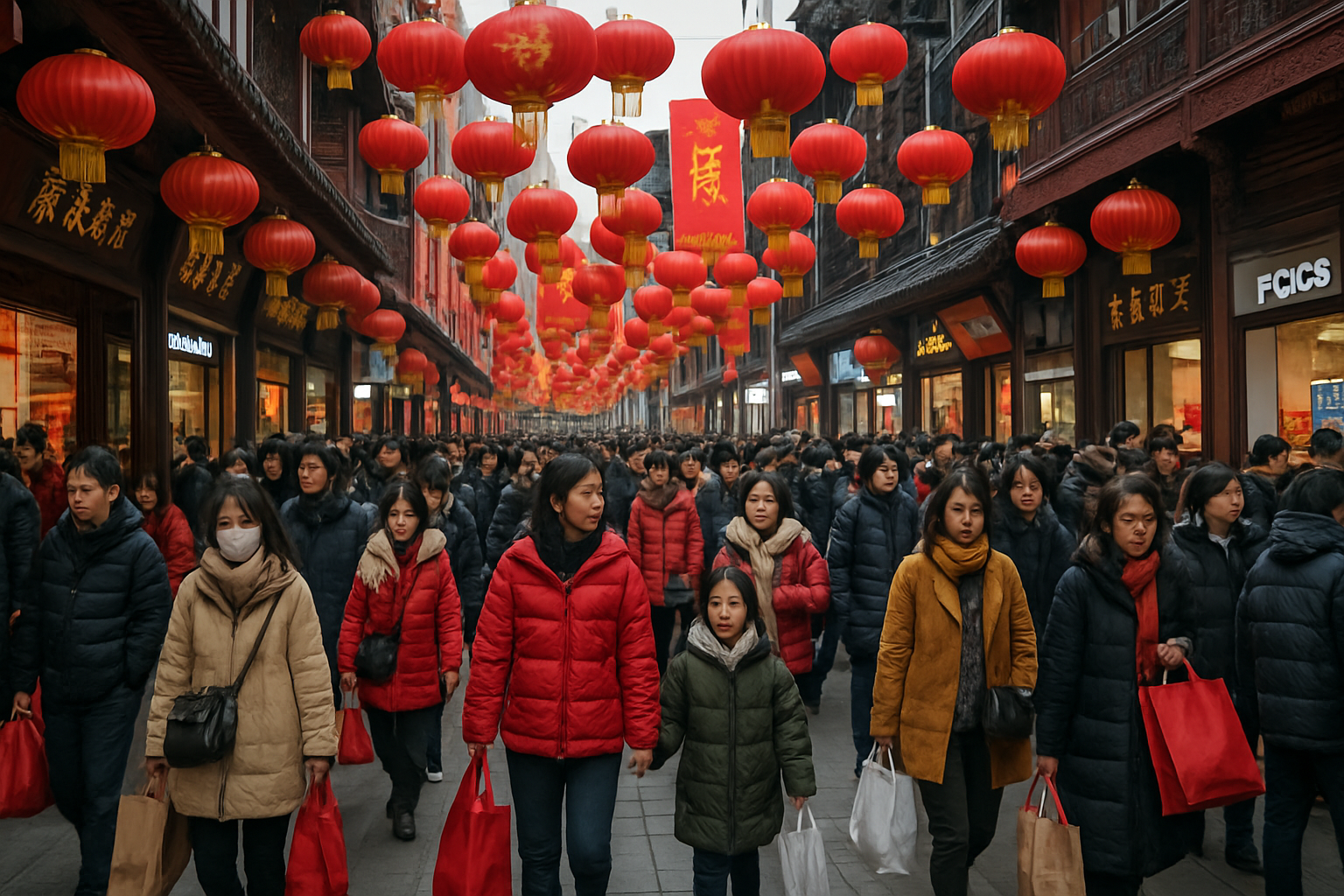 China's Lunar New Year Consumer Spending Shows Modest Recovery Amid Economic Transition