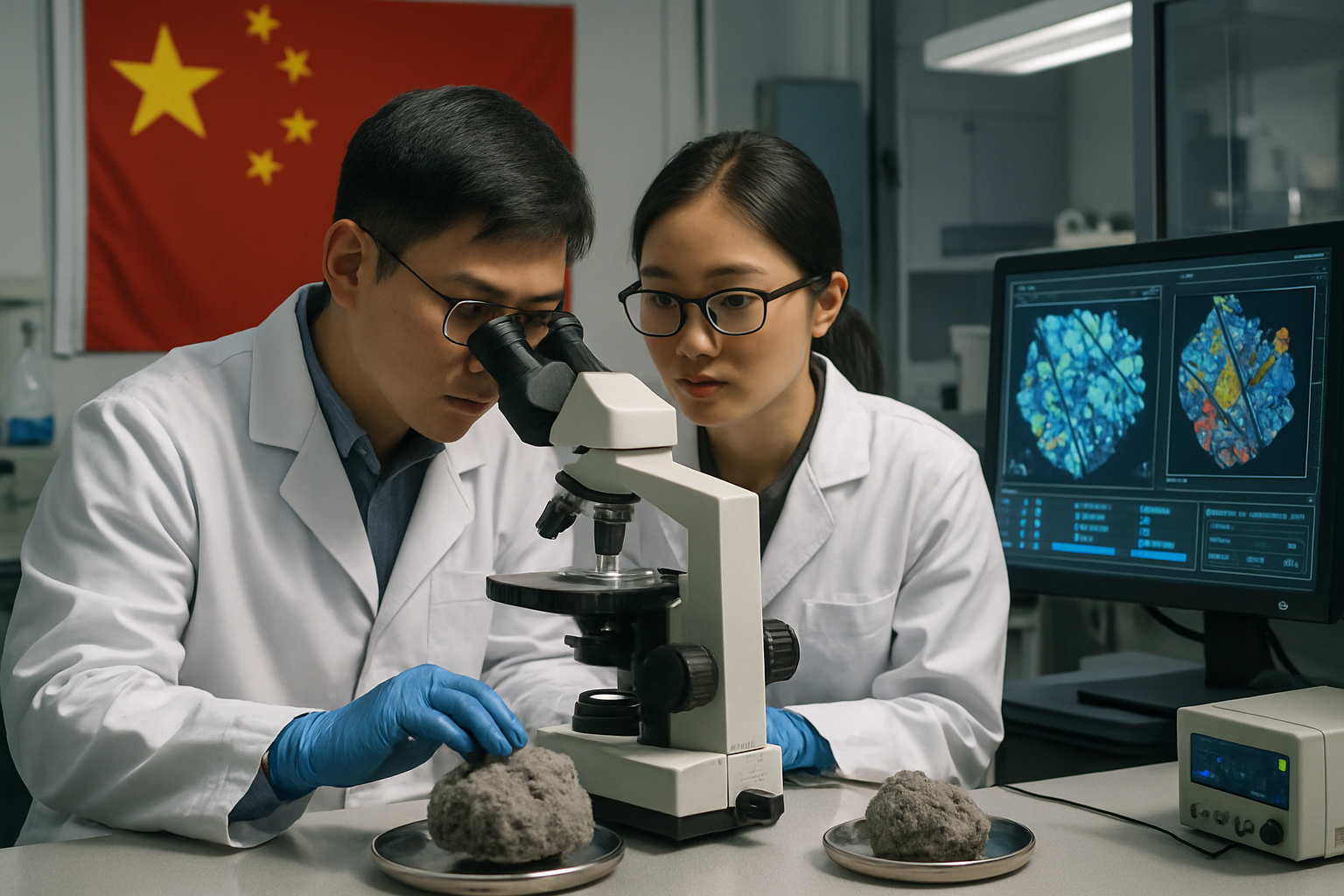 Chinese Scientists Discover Two New Lunar Minerals from Chang'e-5 Mission Samples