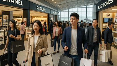 Chinese Travelers Lead Asian Airport Spending Surge, Outpacing Regional Peers by 100%