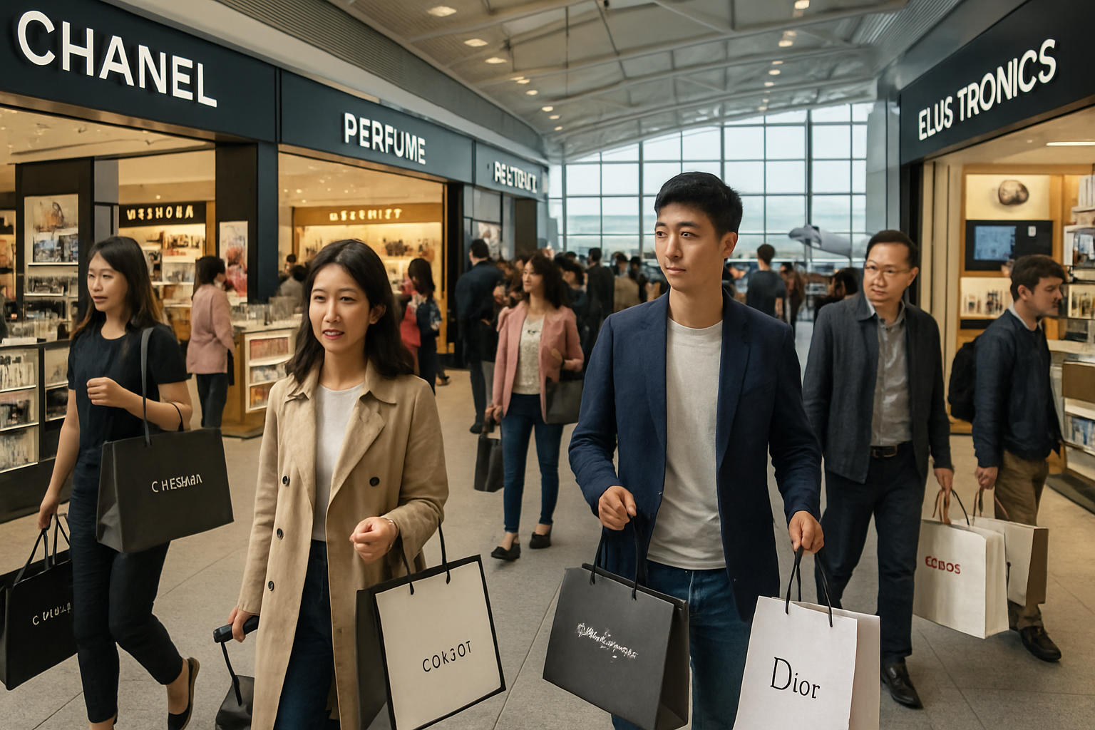 Chinese Travelers Lead Asian Airport Spending Surge, Outpacing Regional Peers by 100%