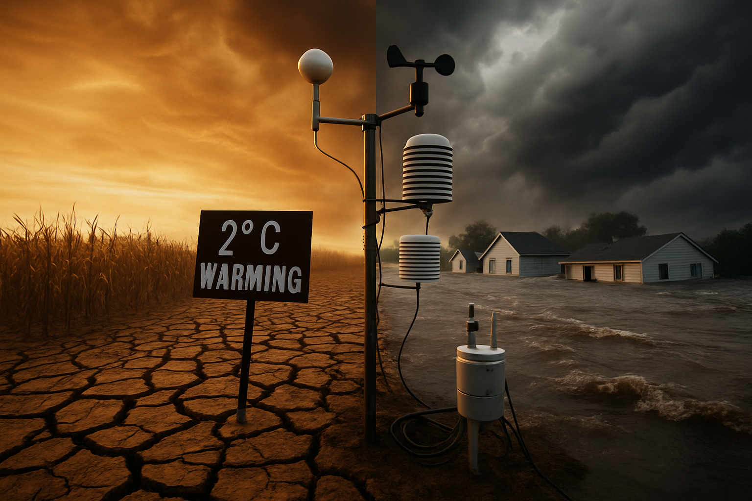 Climate Scientists Warn: Even 2°C Warming Could Trigger Extreme Events Previously Expected Only at 3°C