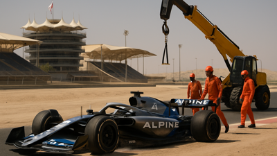 Colapinto Faces Setback as Alpine A526 Suffers Mechanical Failure During Bahrain Testing