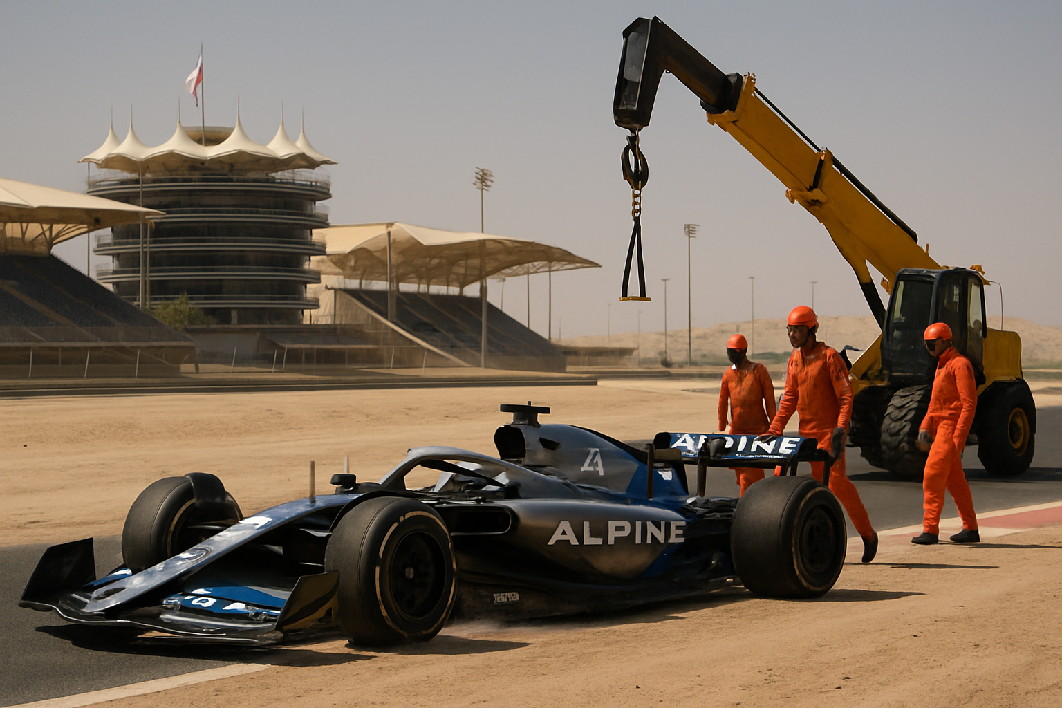 Colapinto Faces Setback as Alpine A526 Suffers Mechanical Failure During Bahrain Testing