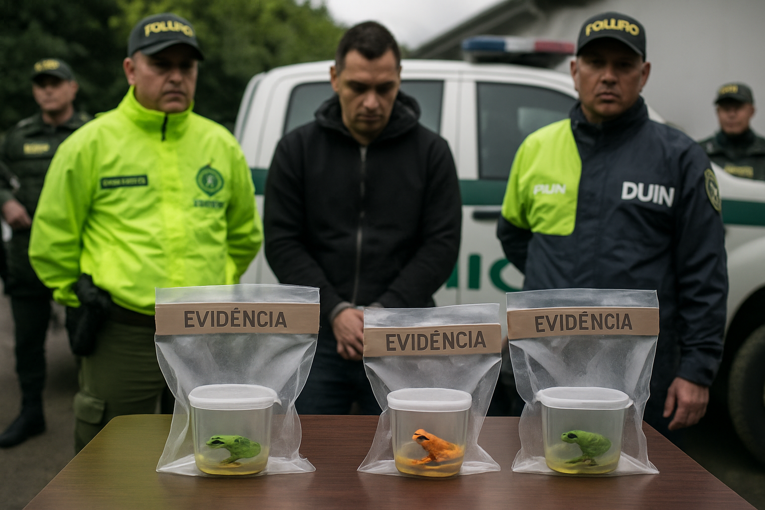 Colombia Arrests Wildlife Trafficker with 17 Endangered Frogs as Global Conservation Crisis Intensifies