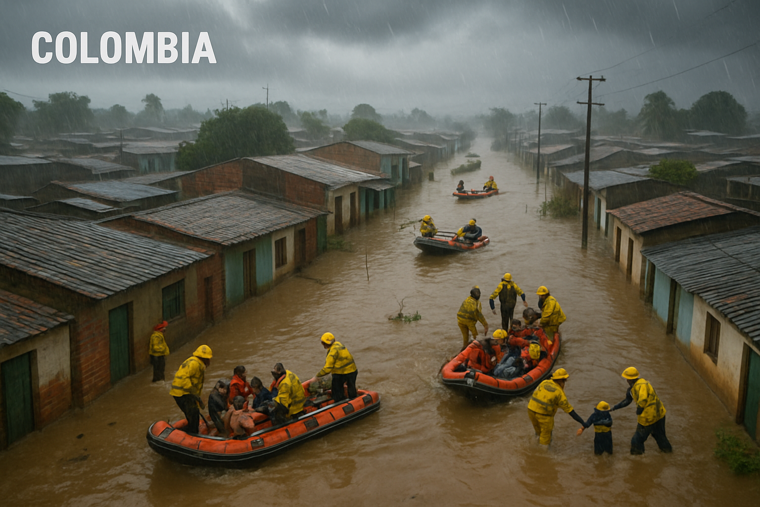 Colombia Faces Severe Flooding Crisis as Over 94,000 Families Affected by Relentless Rains