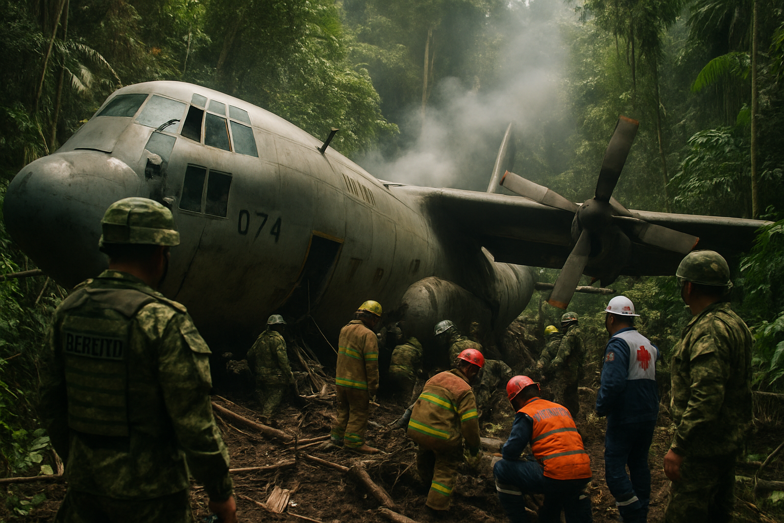 Colombian Air Force Hercules Crashes in Amazon Region, Death Toll Reaches 66 with Dozens Injured