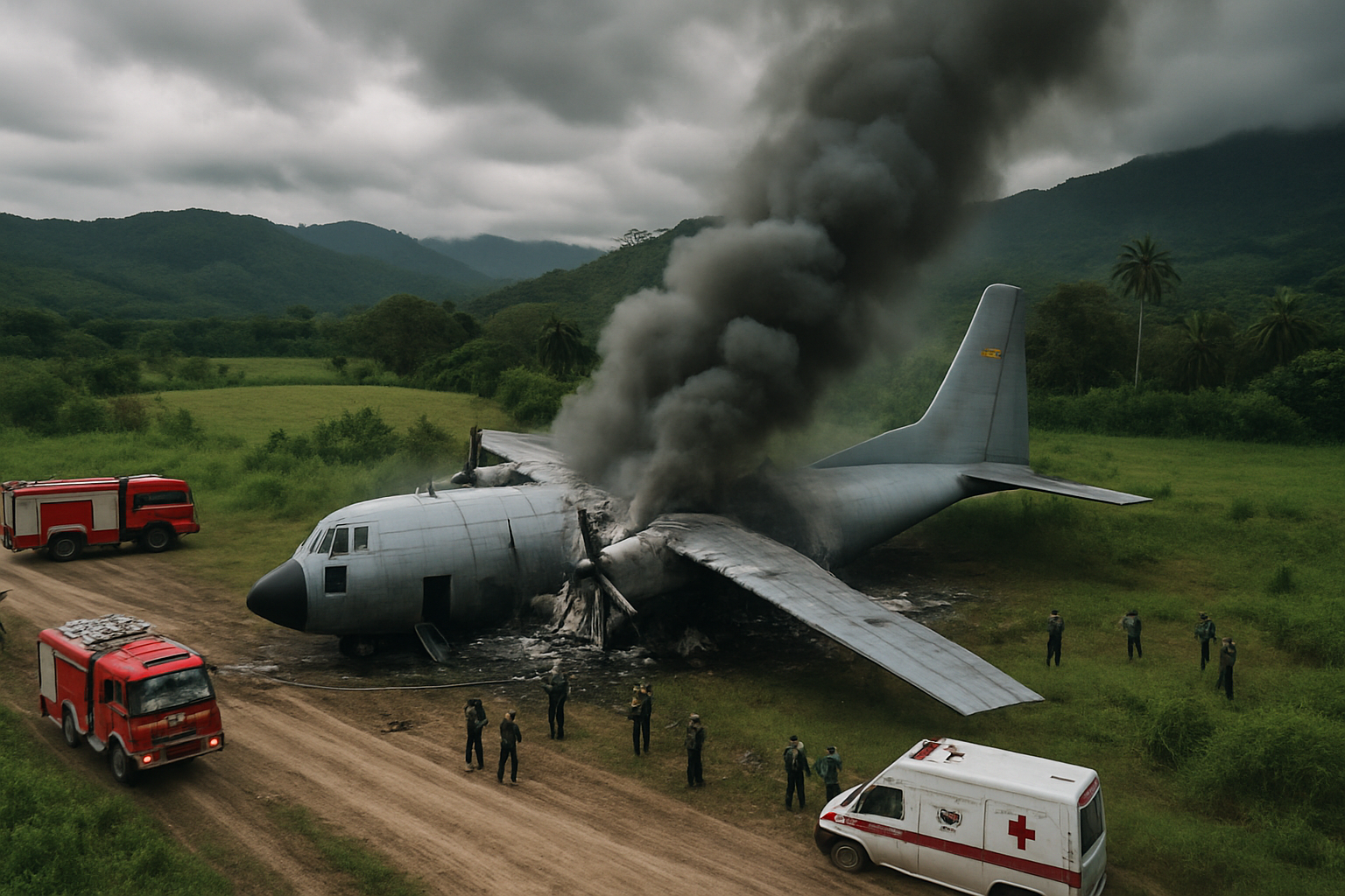 Colombian Air Force C-130 Hercules Crashes in Amazon Region Killing 8, Injuring 83