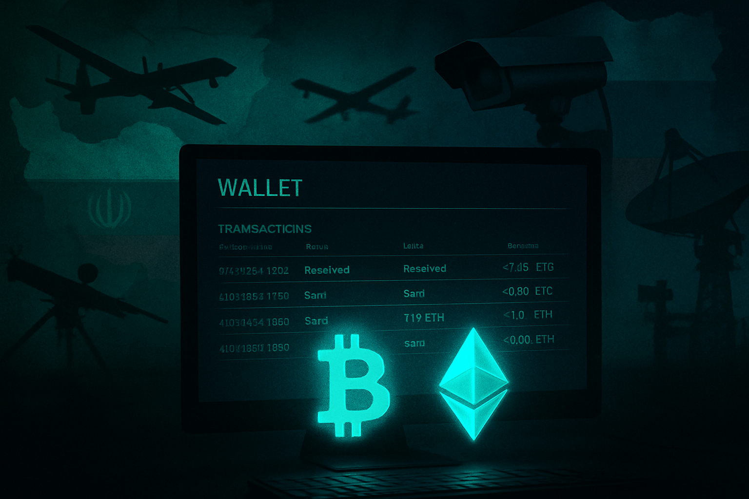Digital War Financing: How Cryptocurrency Fuels Iran and Russia's Military Operations