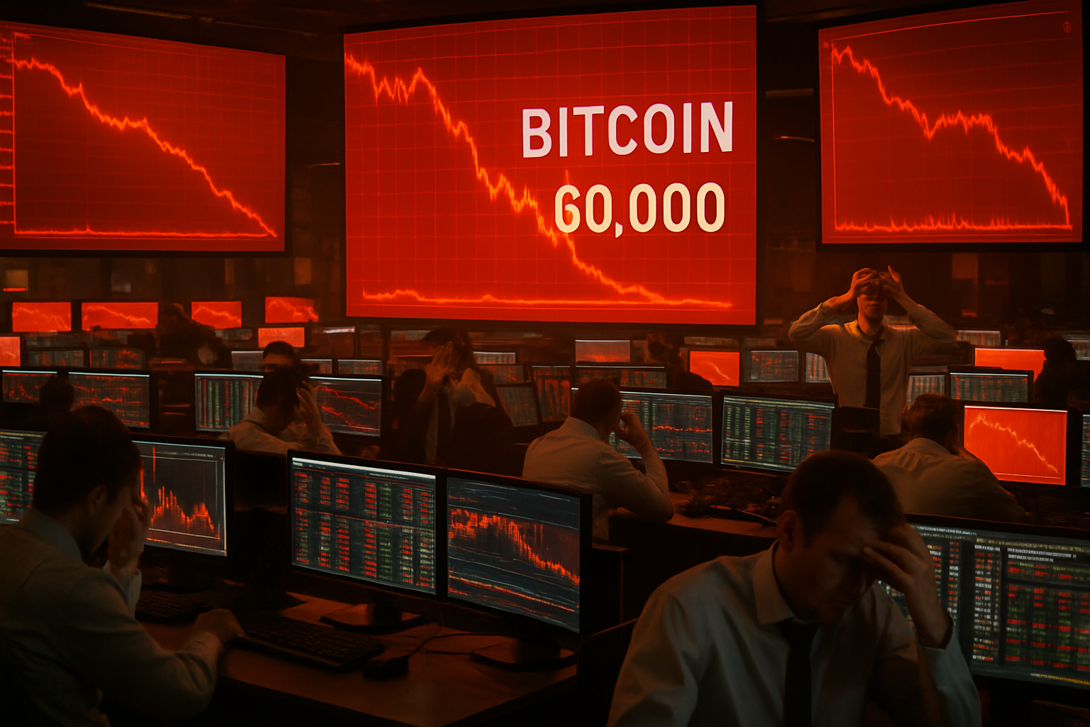 Cryptocurrency Market Loses Nearly $2 Trillion from Peak as Bitcoin Crashes to 16-Month Low