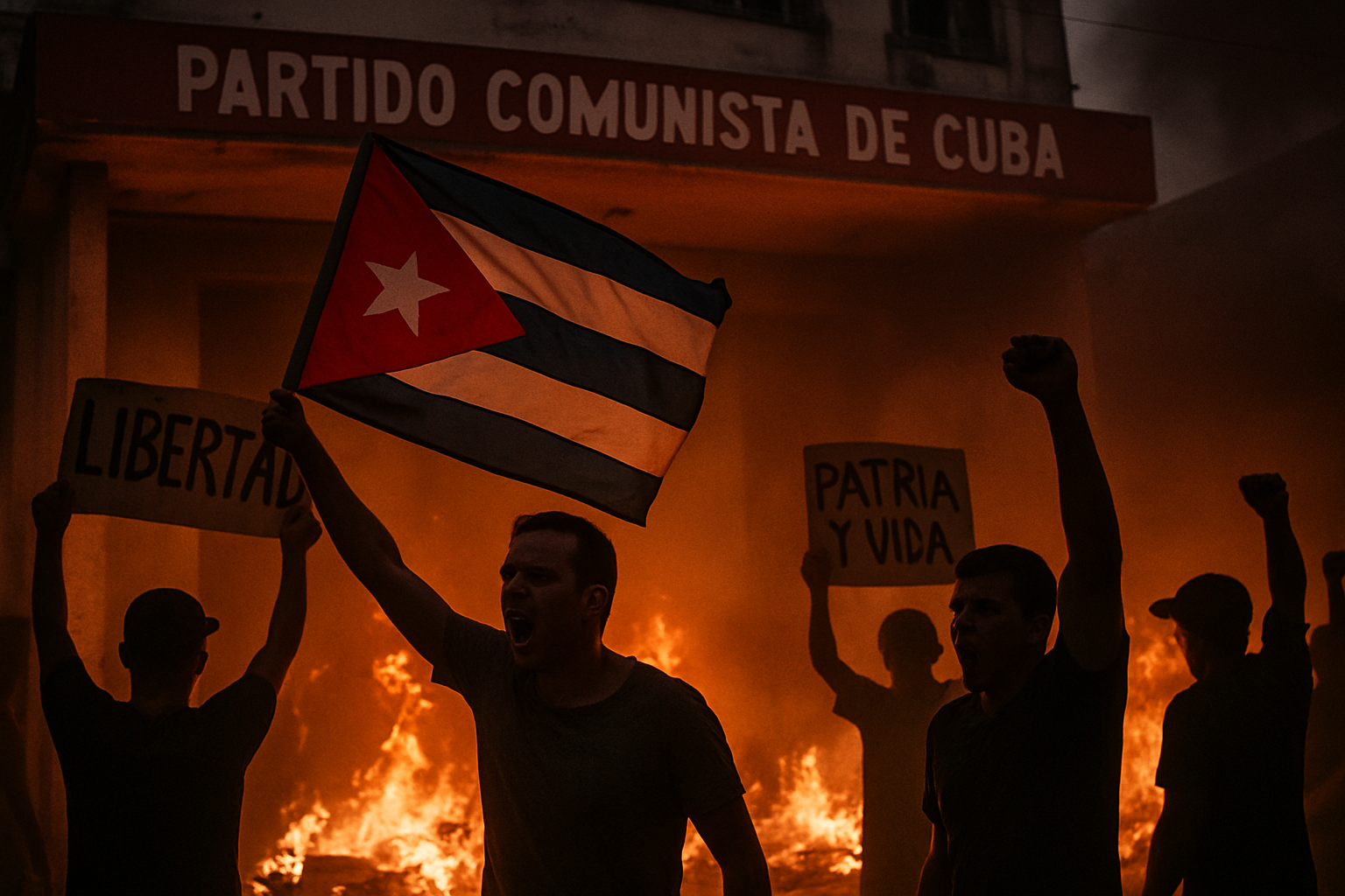 Cuban Protesters Storm Communist Party Headquarters Amid Deepening Energy Crisis