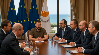 Zelensky Joins Historic Cyprus EU Summit as €90 Billion Ukraine Aid Package Finally Approved
