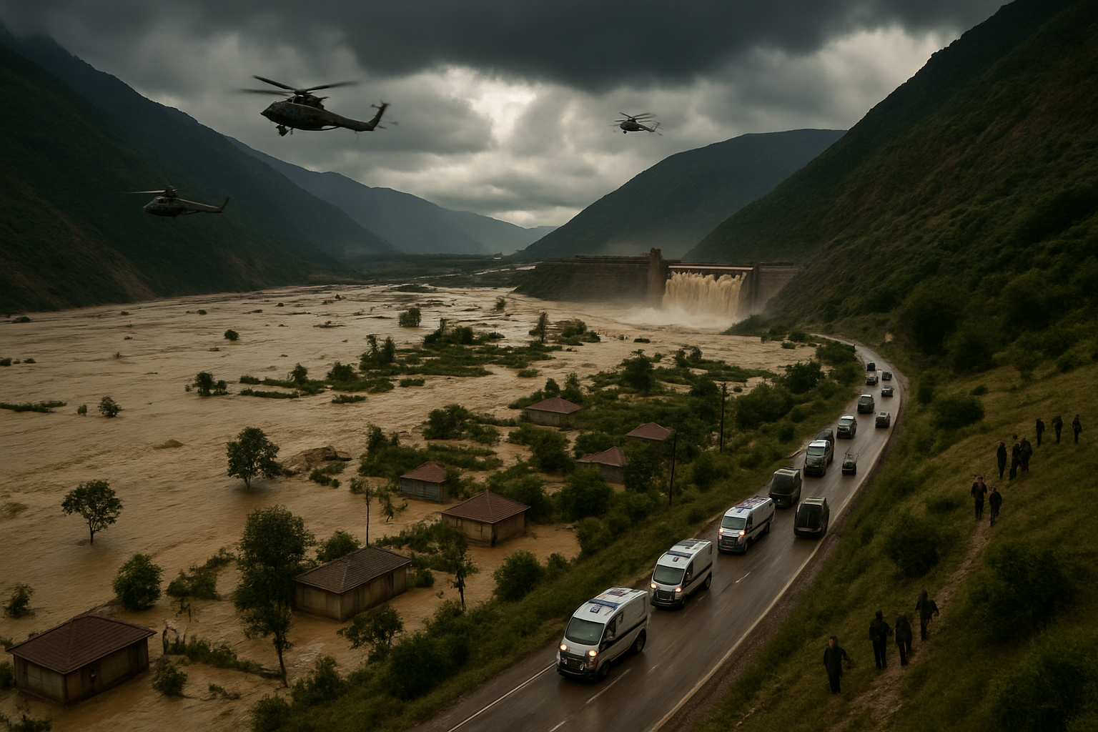 Dam Collapse Triggers Massive Flooding Crisis in Russia's Dagestan Republic, Prompting Mass Evacuations