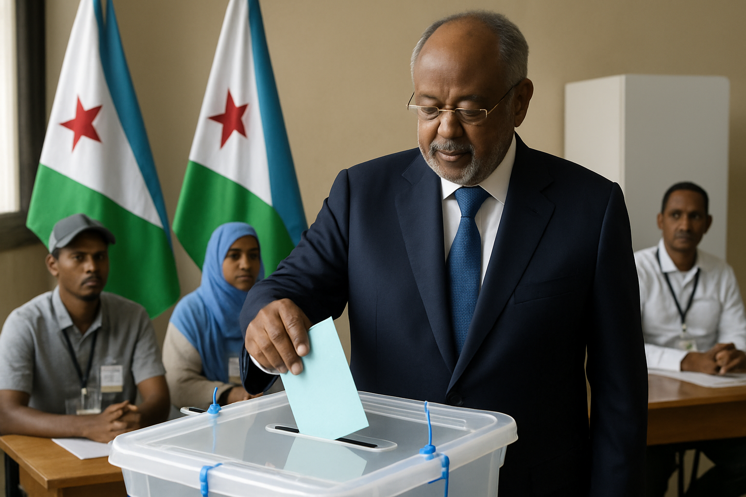 Djibouti's President Guelleh Secures Historic Sixth Term with Overwhelming 97.8% Victory