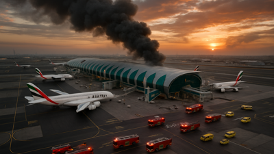 Dubai International Airport emergency response