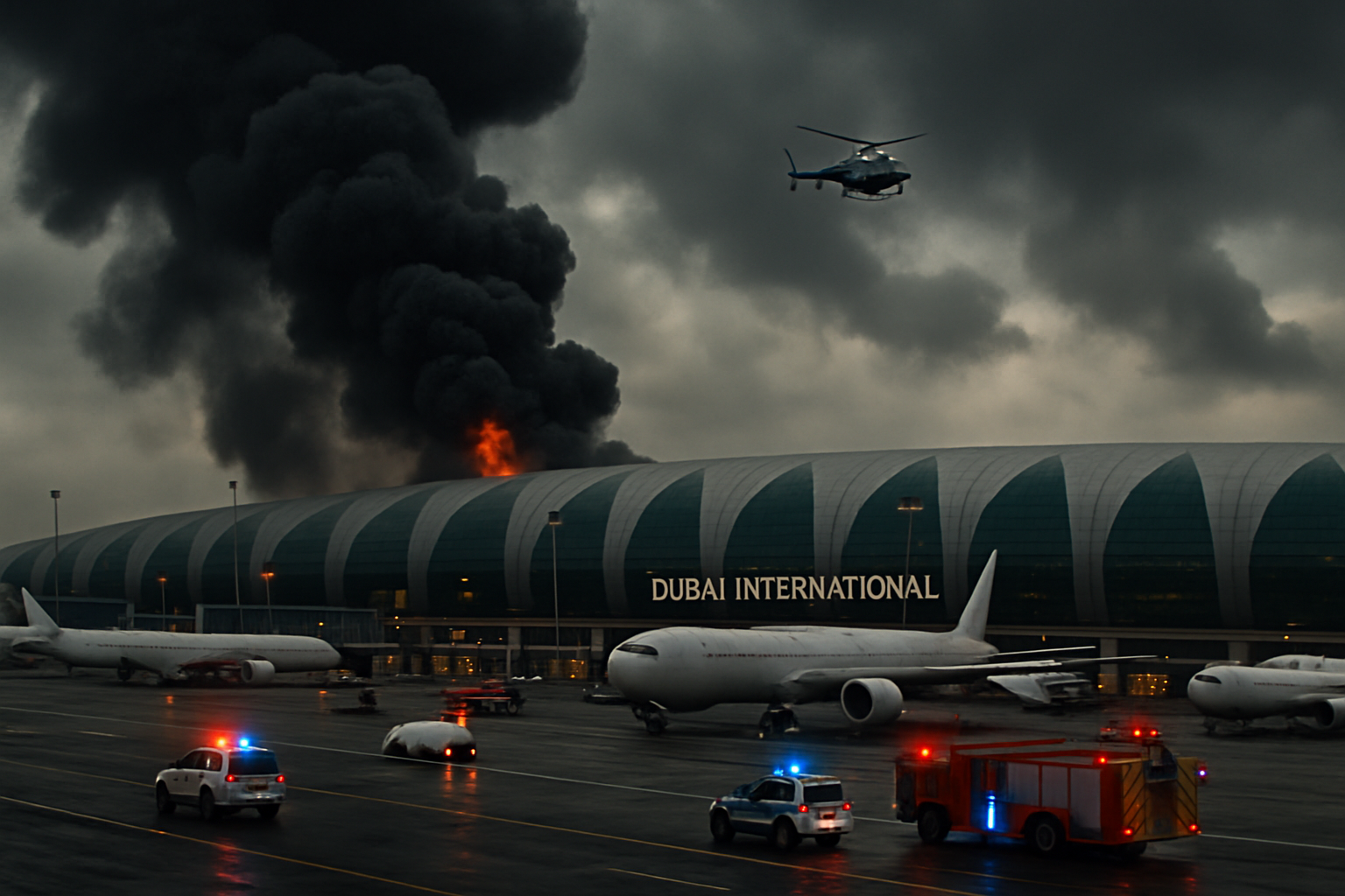 Dubai Airport Operations Suspended After Iranian Drone Strike Hits Fuel Facilities