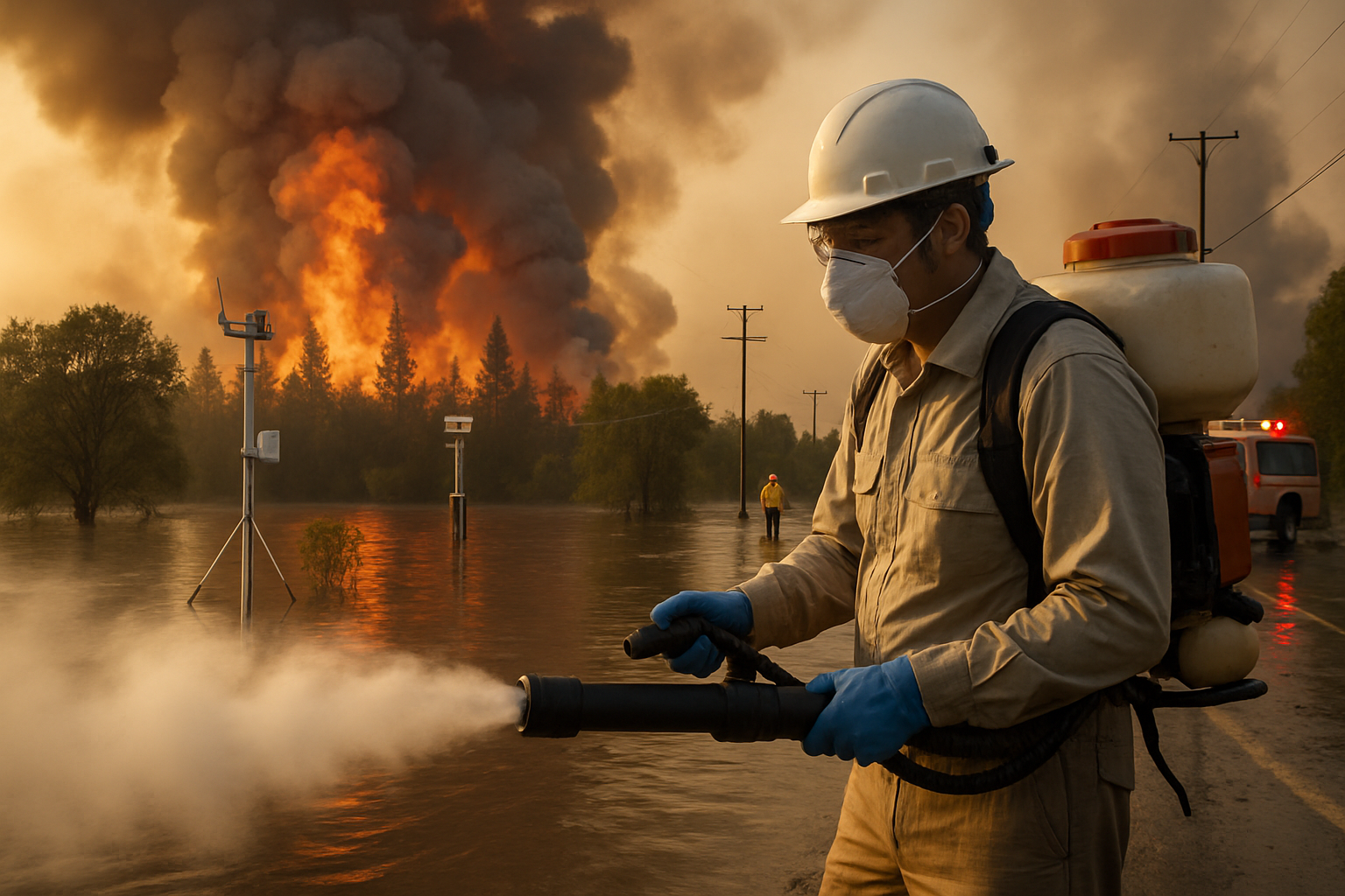 Global Environmental Crisis Converges: Wildfires, Disease Vectors, and Flooding Challenge Response Systems Worldwide