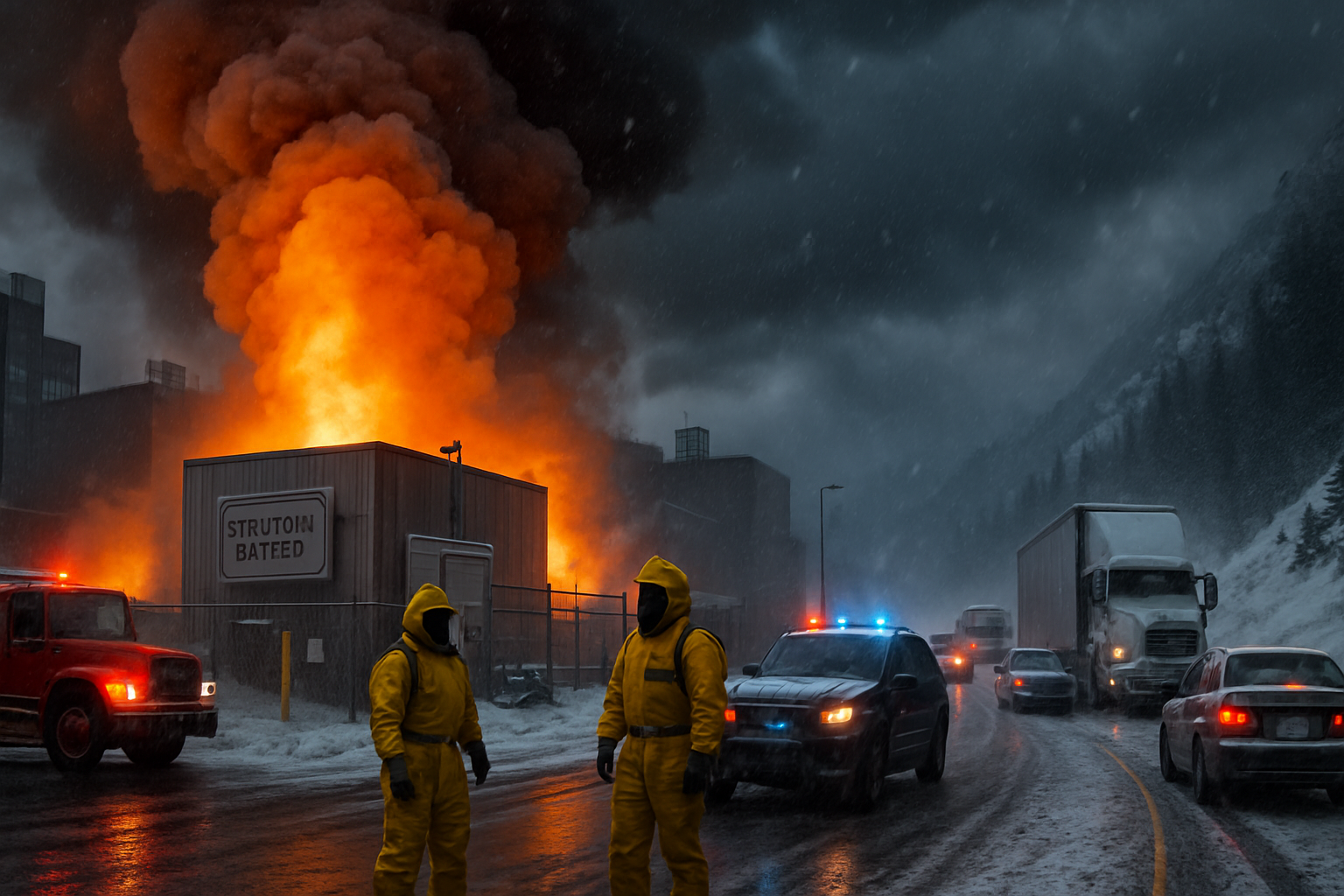 Lithium Fire Emergency and Severe Weather Disrupt Global Transportation Networks