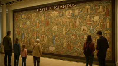 Estonia Unveils Monumental Literary Tapestry as Sociologist Identifies Critical Cultural Participation Barriers