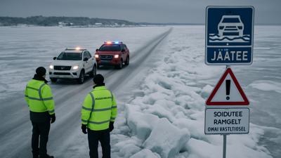 Estonia Implements Emergency Protocols as Historic Ice Road Opens Between Major Islands Amid Transportation Crisis