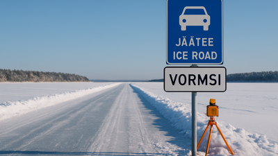 Estonia Opens Critical Ice Road to Vormsi Island as Winter Transportation Crisis Deepens