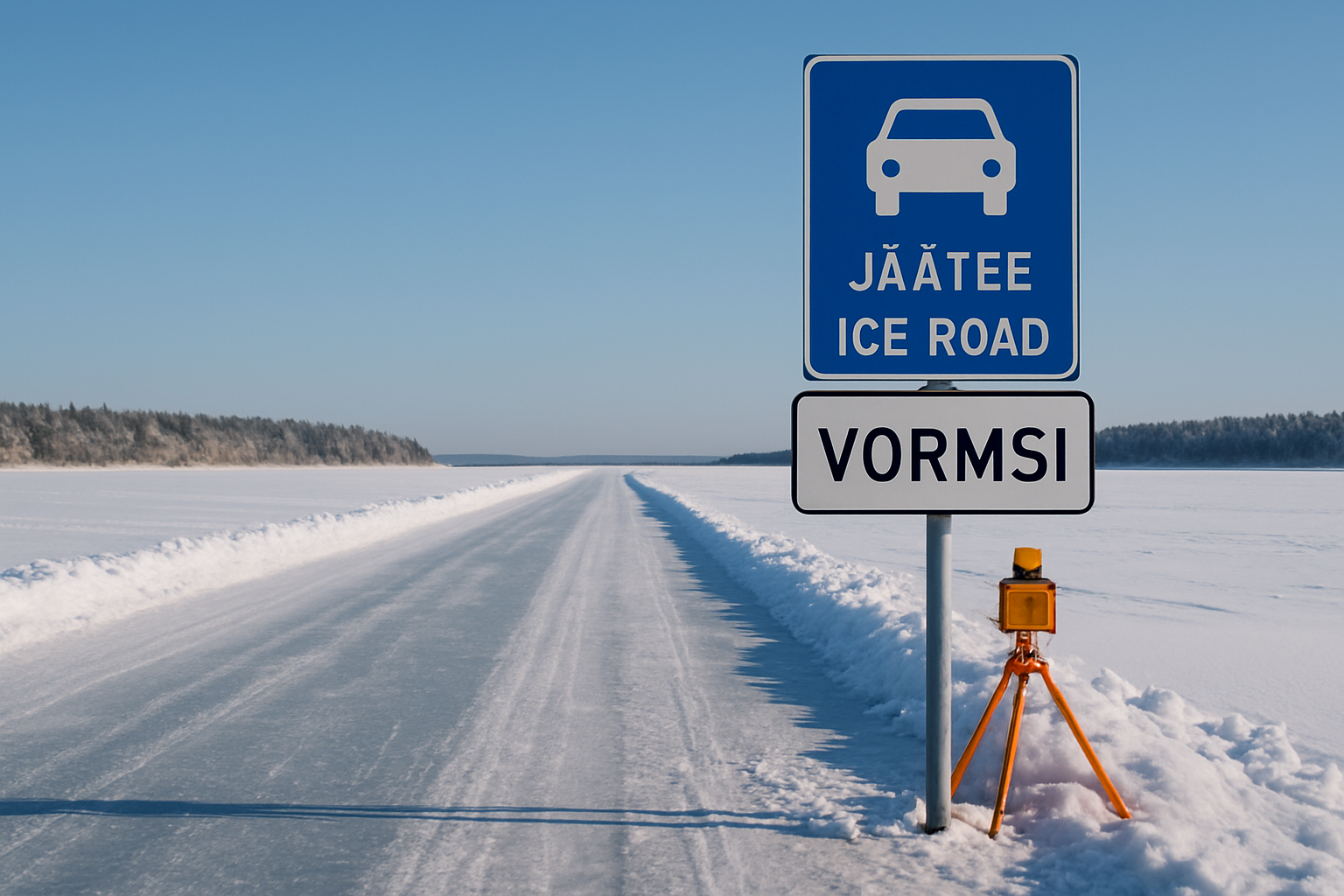 Estonia Opens Critical Ice Road to Vormsi Island as Winter Transportation Crisis Deepens