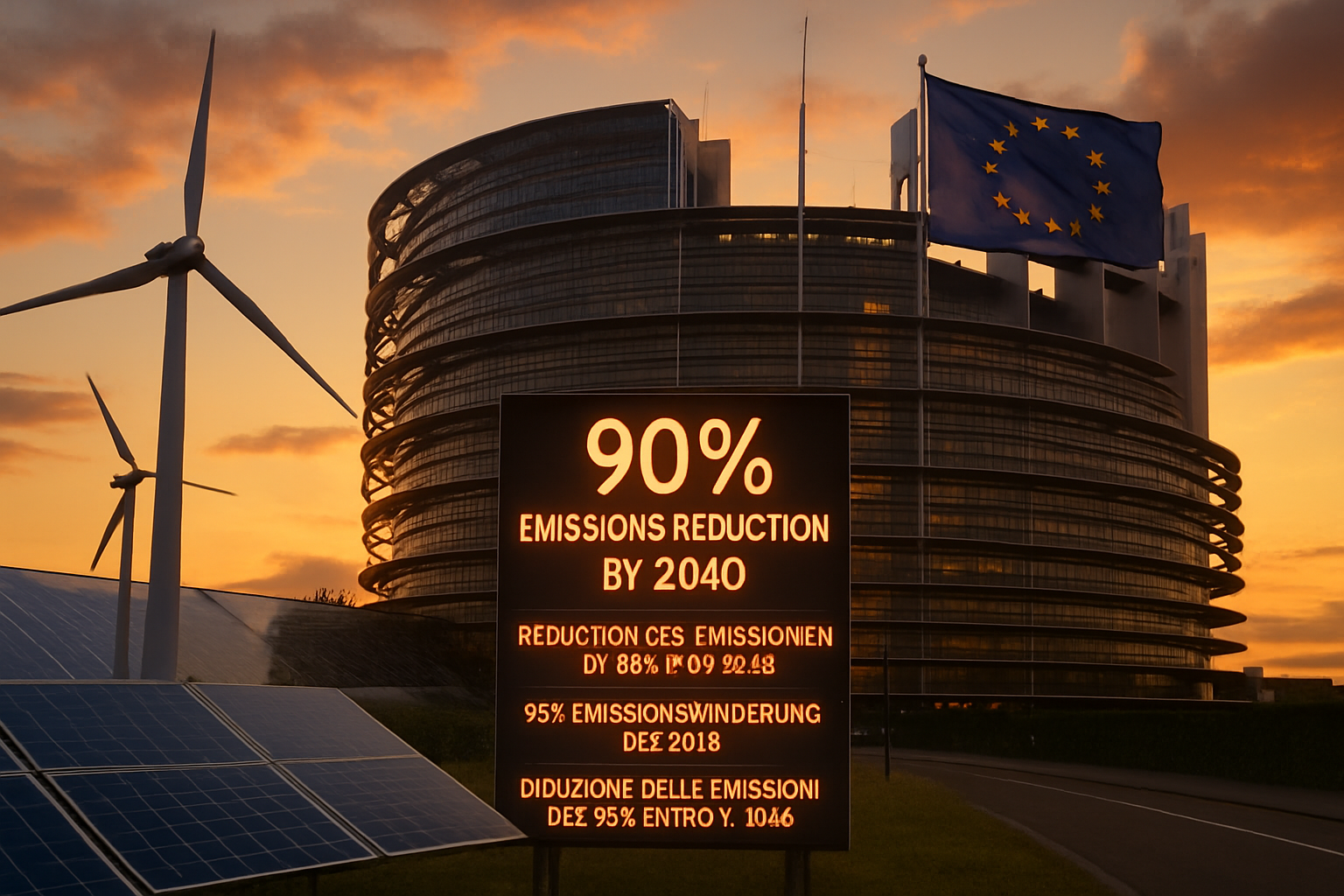 EU Sets Ambitious 90% Emissions Target by 2040 as Trump Threatens U.S. Climate Rollback