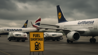 Europe Faces Critical Jet Fuel Shortage: Only Six Weeks Supply Remaining as Crisis Threatens Summer Travel
