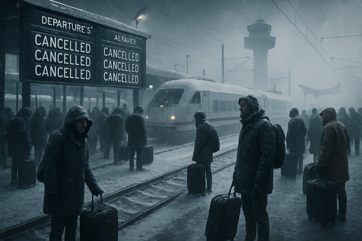 Arctic Blast Paralyzes European Transport Networks as Berlin Airport Suspends All Flights