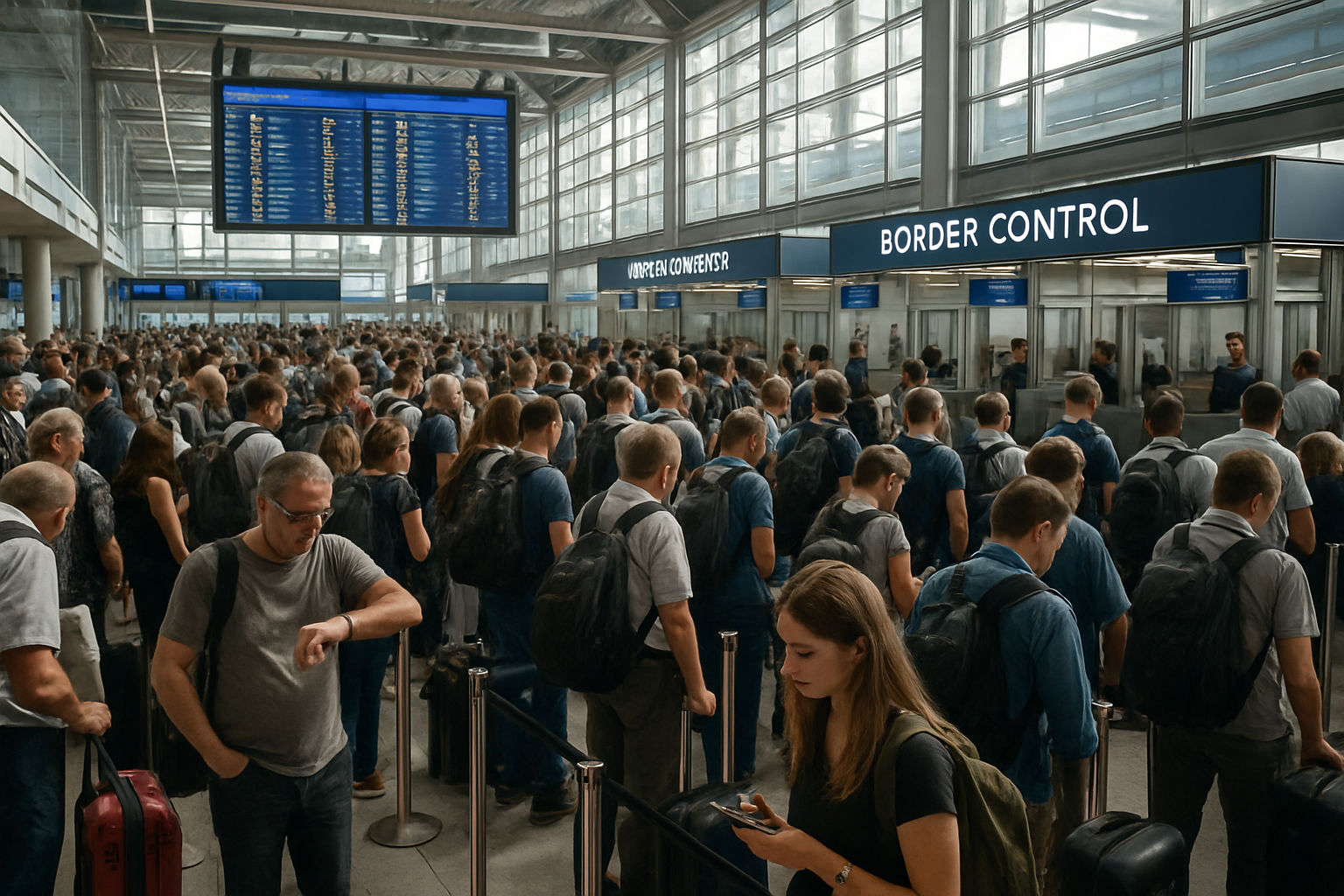 European Airports Brace for Extended Border Delays as EES Deadline Approaches Easter Peak