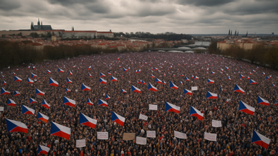 Massive Prague Protests Signal Deepening European Democracy Crisis as Political Upheaval Spreads Across Continent