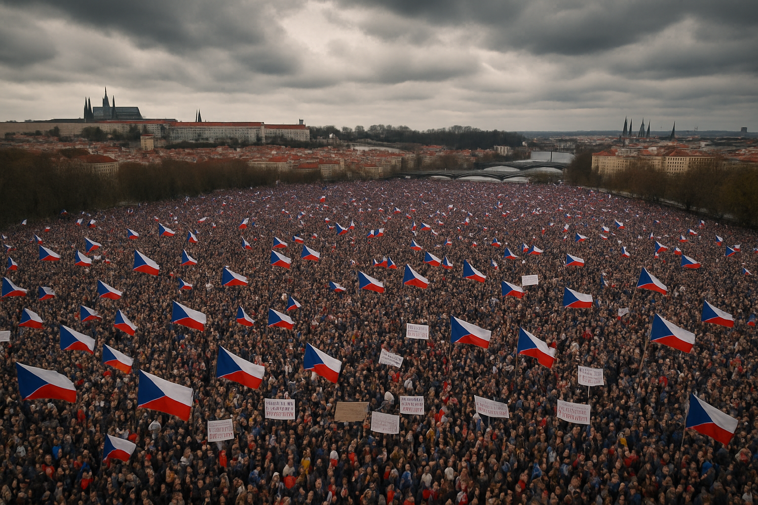Massive Prague Protests Signal Deepening European Democracy Crisis as Political Upheaval Spreads Across Continent