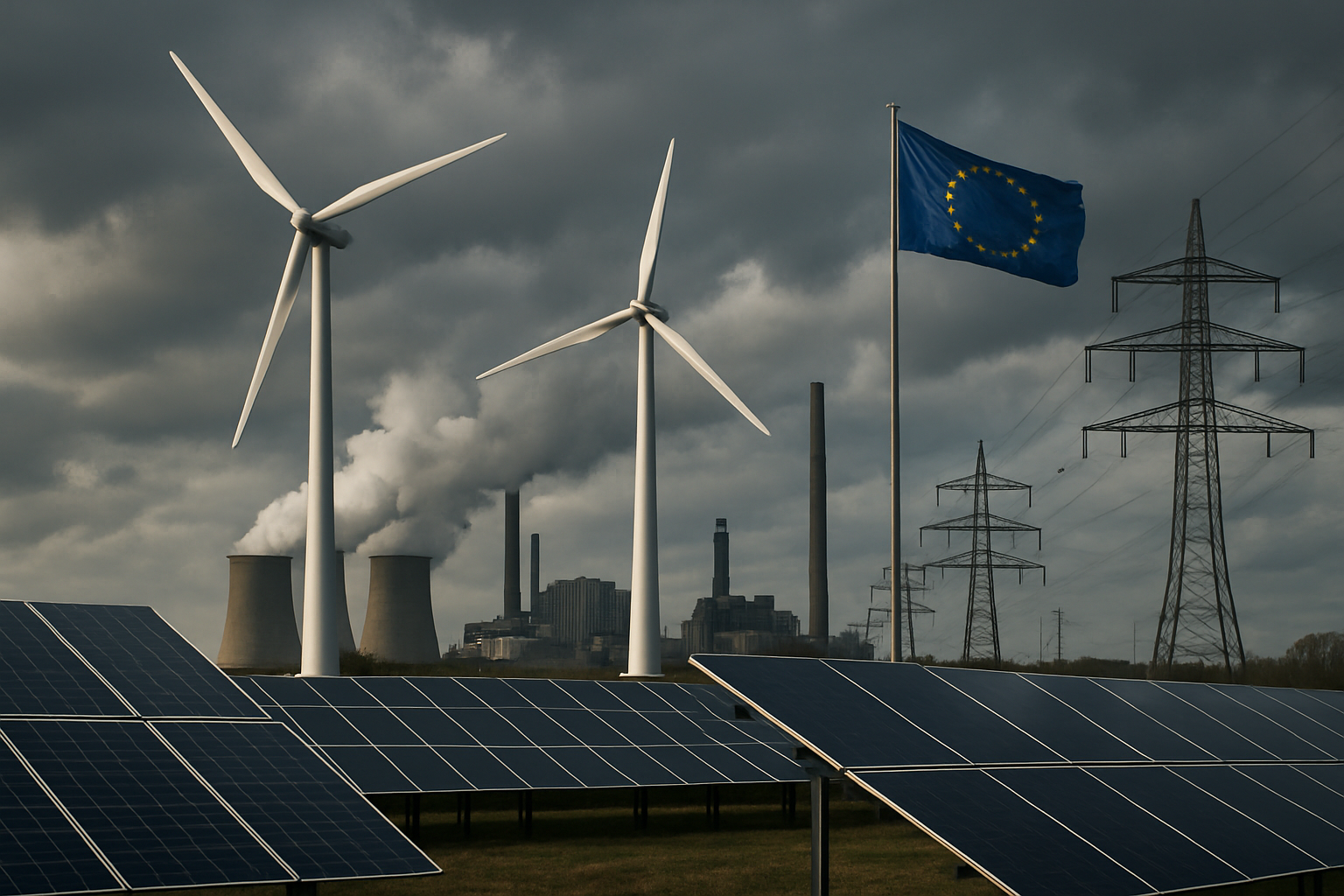 European Energy Crisis Deepens as High Electricity Prices Threaten Green Transition