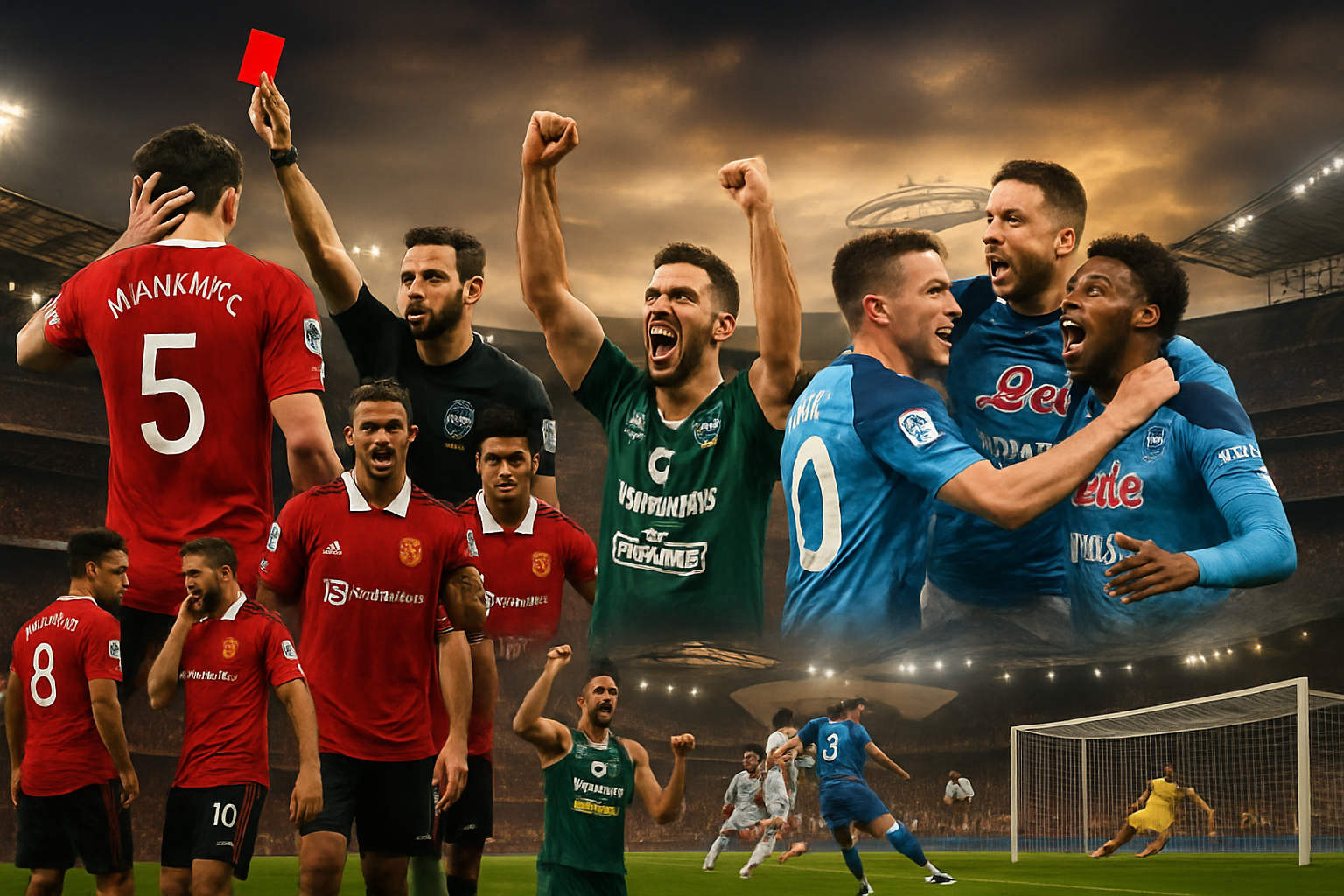 European Football Weekend Roundup: Maguire's Red Card Costs United, Napoli Climbs Serie A Table