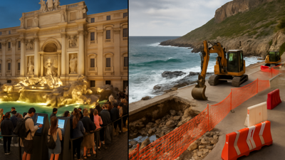 European Tourism at a Crossroads: Rome Implements Entry Fees While Malta Tackles Storm-Damaged Coastlines