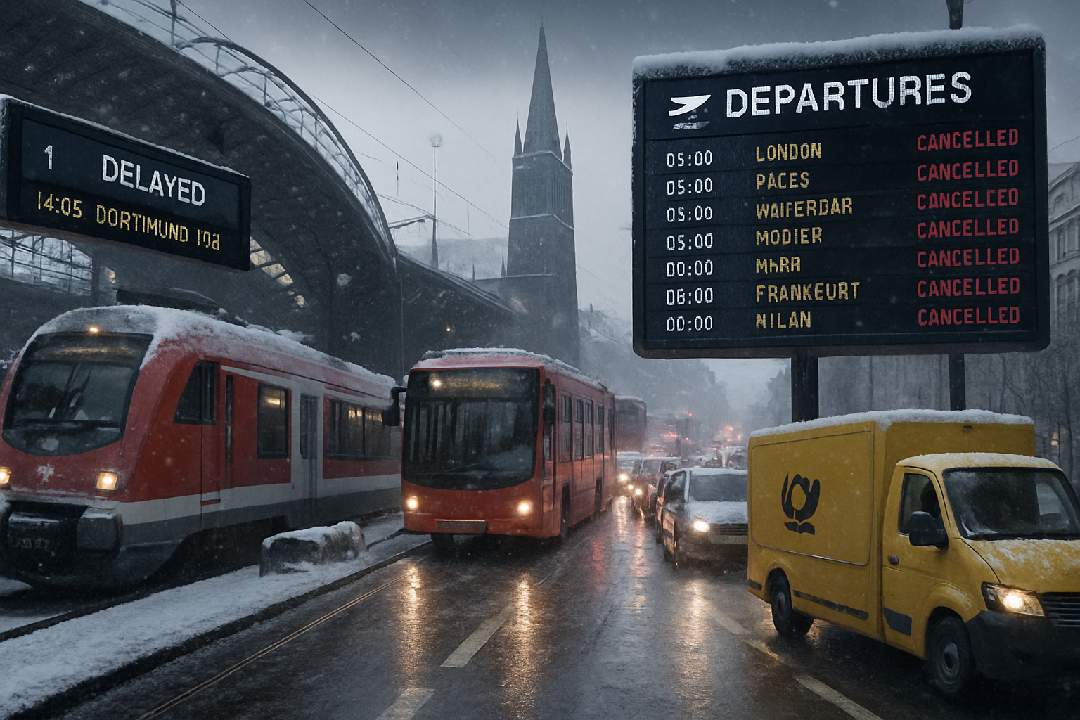 European Transport Networks Face Unprecedented Disruptions as Strikes and Infrastructure Failures Paralyze Multiple Countries