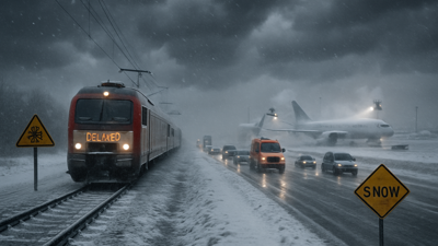 Arctic Blast Paralyzes European Transport Networks as Multiple Nations Issue Extreme Weather Warnings
