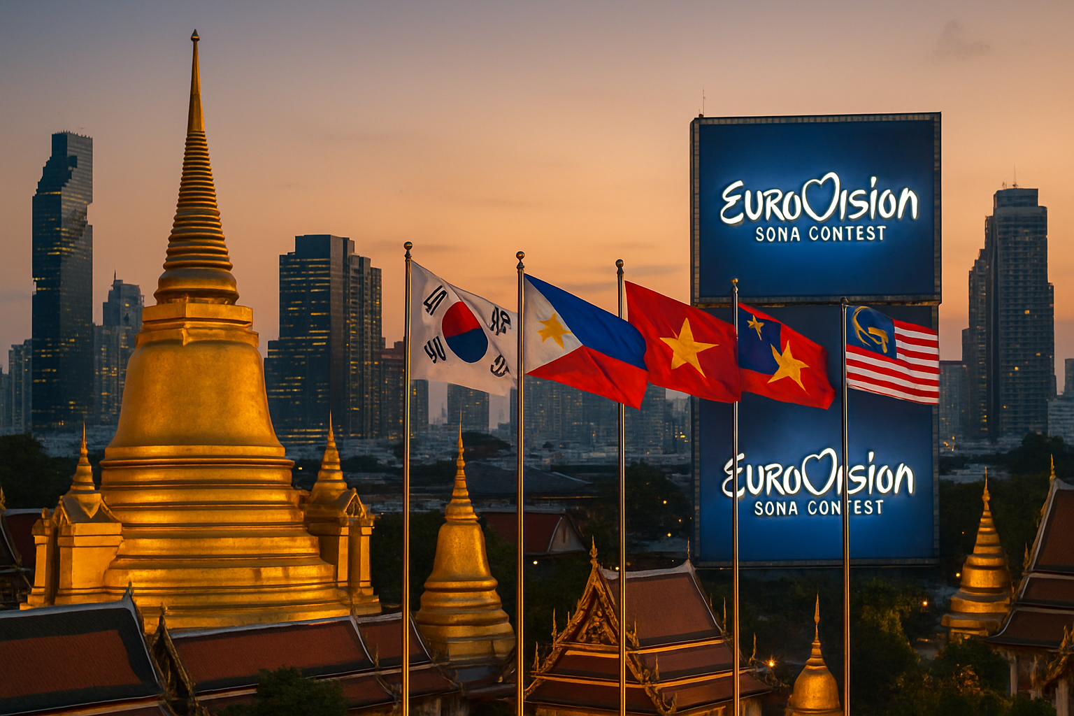 Eurovision Song Contest Makes Historic Asian Debut in Bangkok as 10 Countries Prepare for November Competition