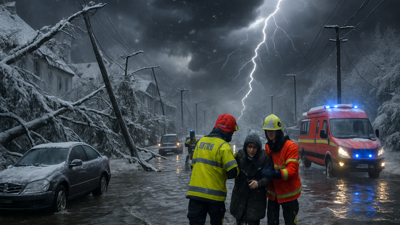 Global Weather Crisis: Snow, Floods, and Infrastructure Collapse Paralyze Europe as Extreme Events Overwhelm Emergency Response