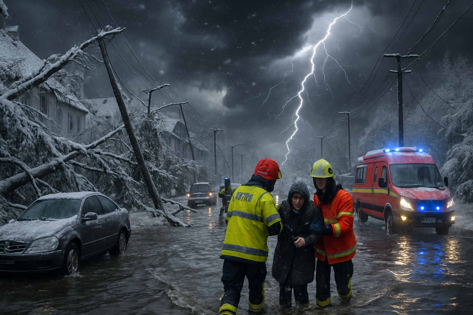 Global Weather Crisis: Snow, Floods, and Infrastructure Collapse Paralyze Europe as Extreme Events Overwhelm Emergency Response