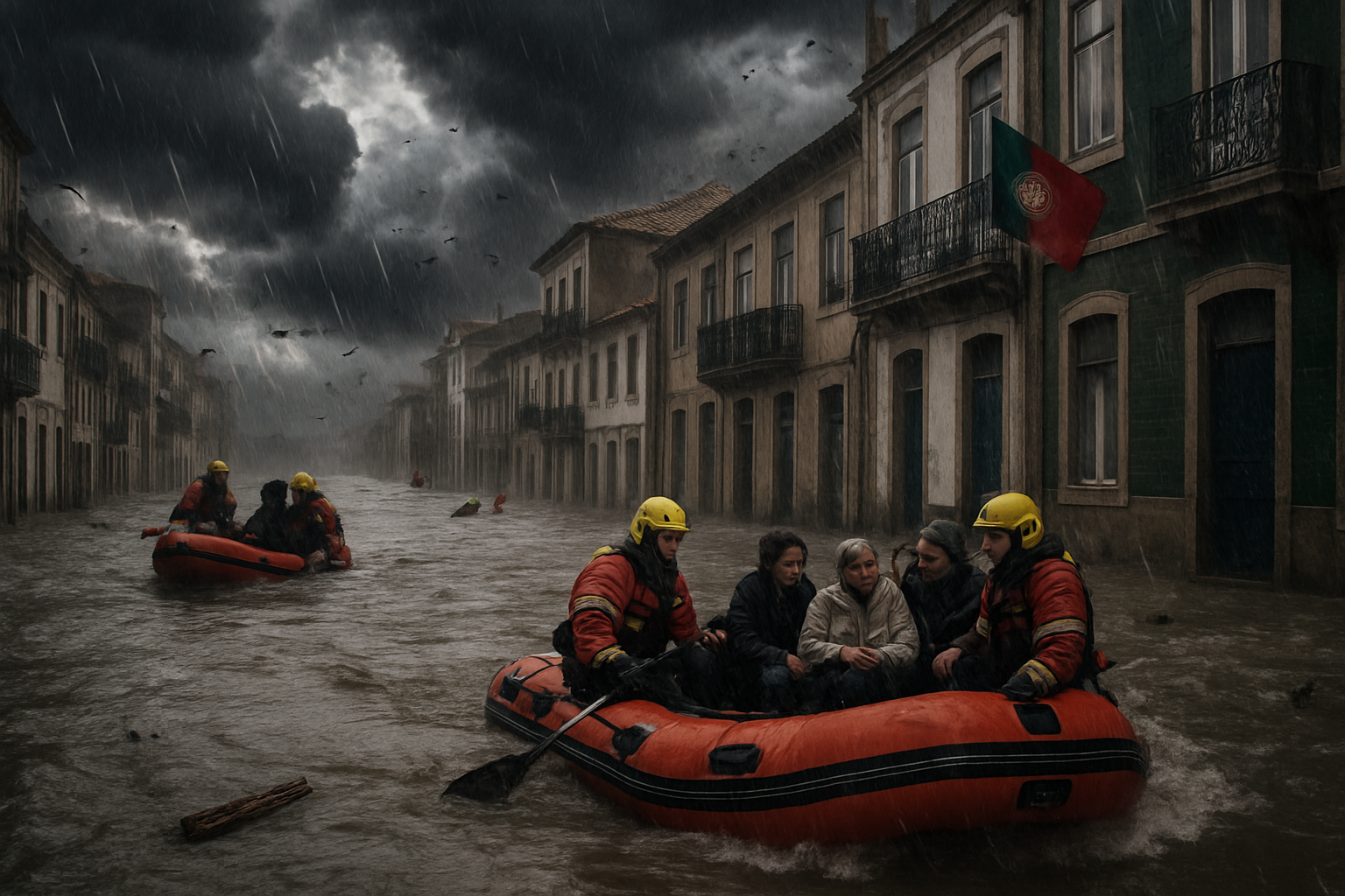 Extreme Weather Crisis Devastates Europe: Floods, Ice, and Temperatures Wreak Havoc from Portugal to Denmark