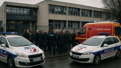French Teacher Critically Injured in School Stabbing Attack by 15-Year-Old Student