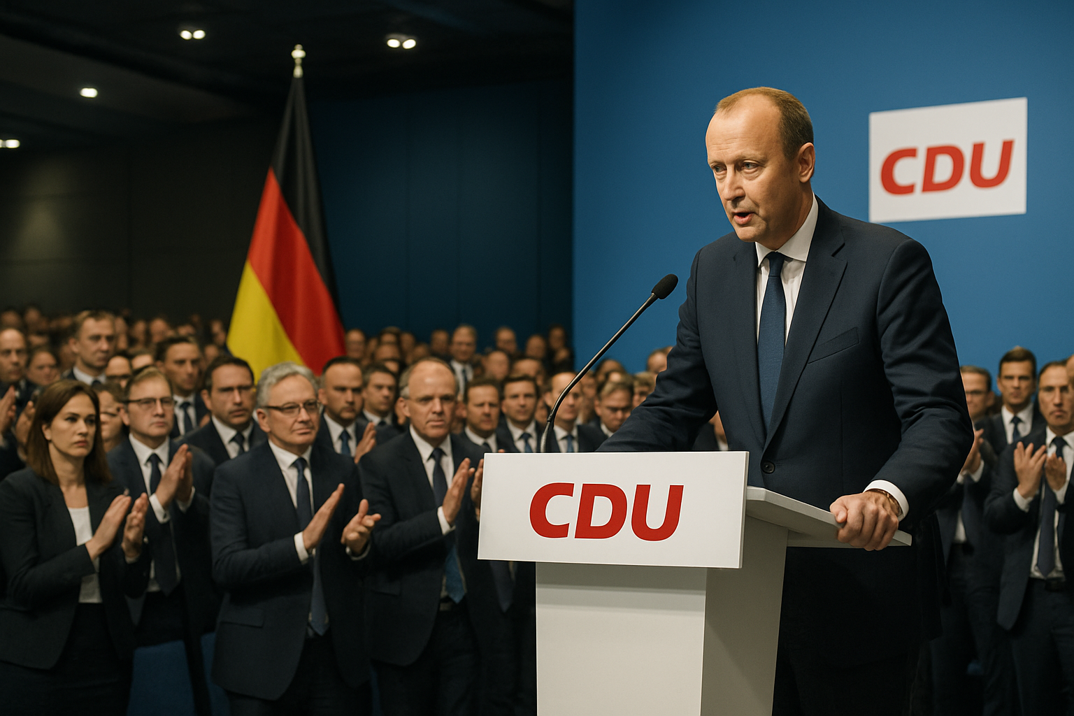 Friedrich Merz Re-elected CDU Leader with Strong Mandate as Coalition Tensions Rise