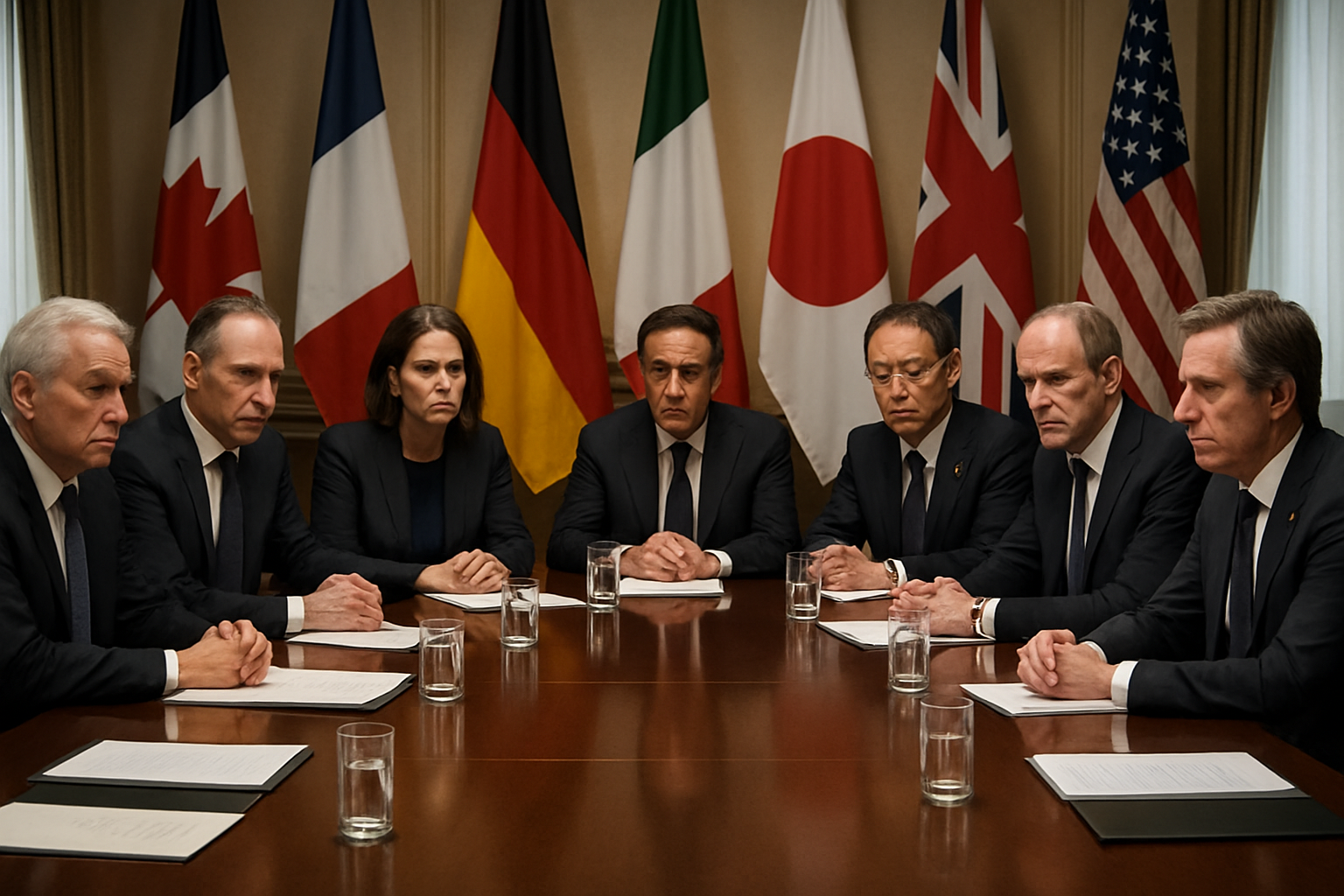 G7 Foreign Ministers Call for End to Civilian Attacks Amid Middle East Crisis