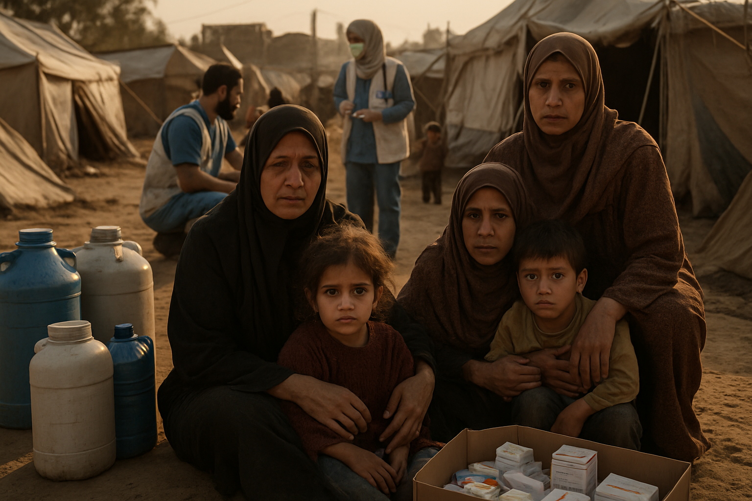 Gaza Humanitarian Crisis Deepens as Health System Collapses and Water Shortages Worsen