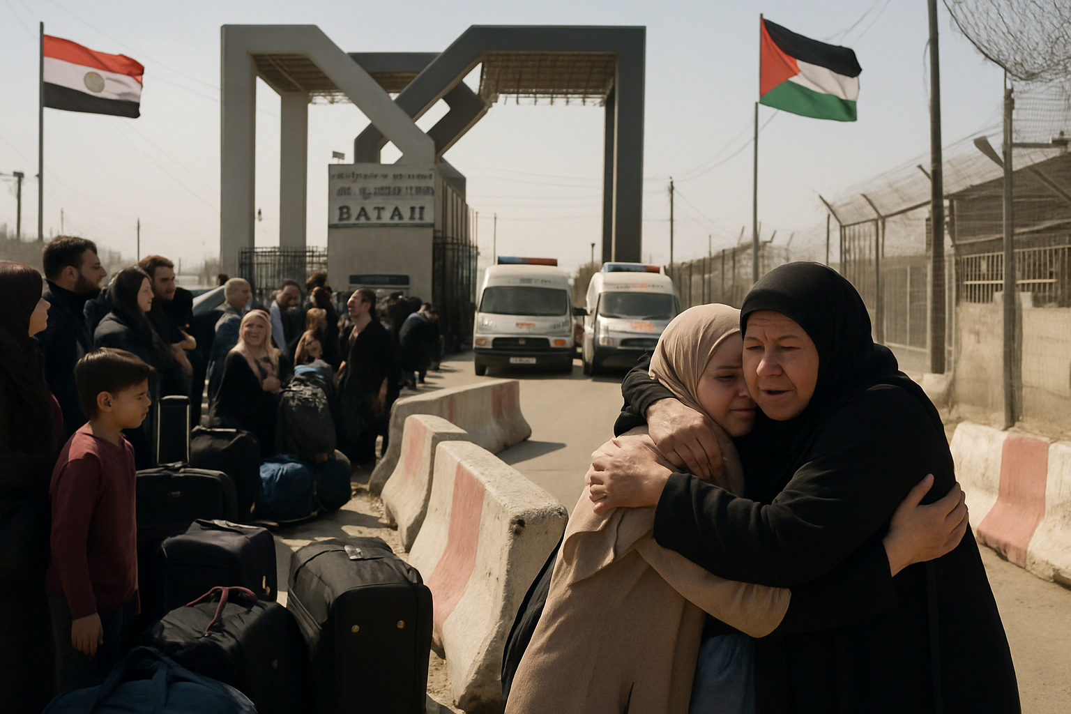 Gaza's Rafah Crossing Reopens After Two Years, Bringing Emotional Reunions But Severe Restrictions