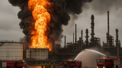 Massive Fire Engulfs Viva Energy Refinery in Geelong as Explosions Rock Critical Australian Fuel Hub