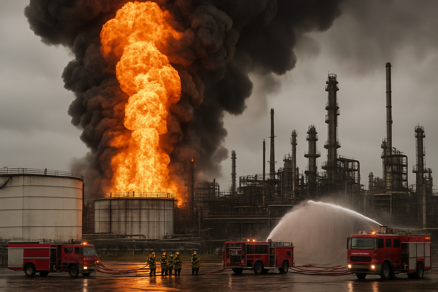 Massive Fire Engulfs Viva Energy Refinery in Geelong as Explosions Rock Critical Australian Fuel Hub