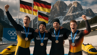 German Bobsled Teams Complete Historic Sweep in Milano-Cortina Two-Man Competition