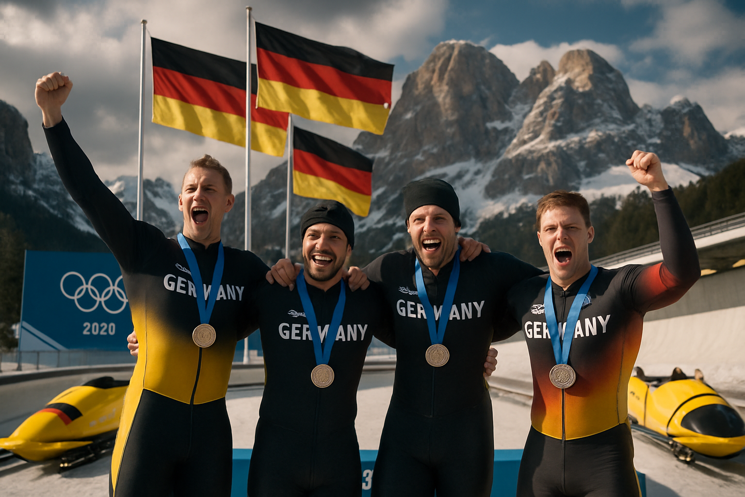German Bobsled Teams Complete Historic Sweep in Milano-Cortina Two-Man Competition